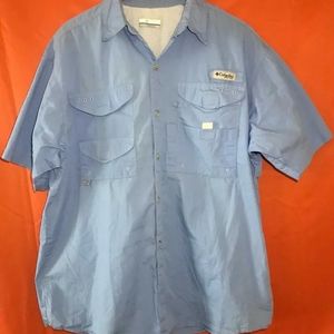 Columbia fishing button down shirt